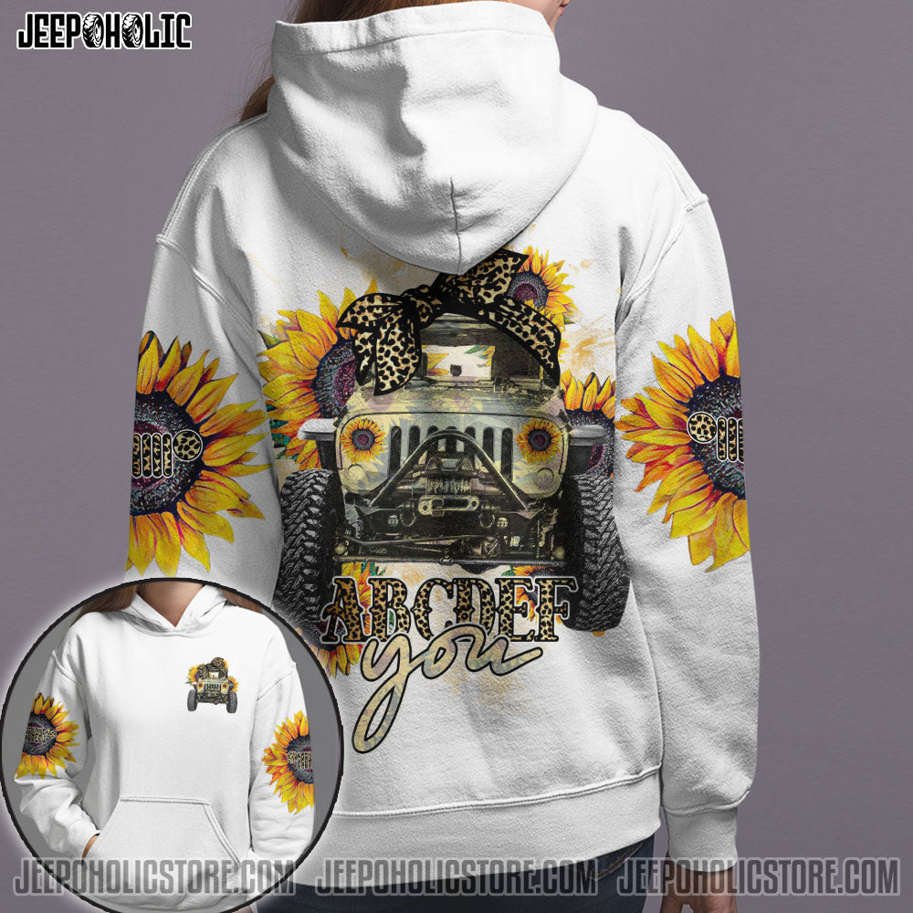 Abcdef You Jeep Sunflower All Over Print