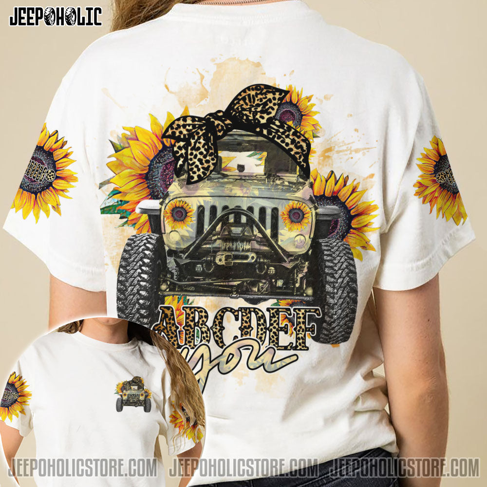 Abcdef You Jeep Sunflower All Over Print