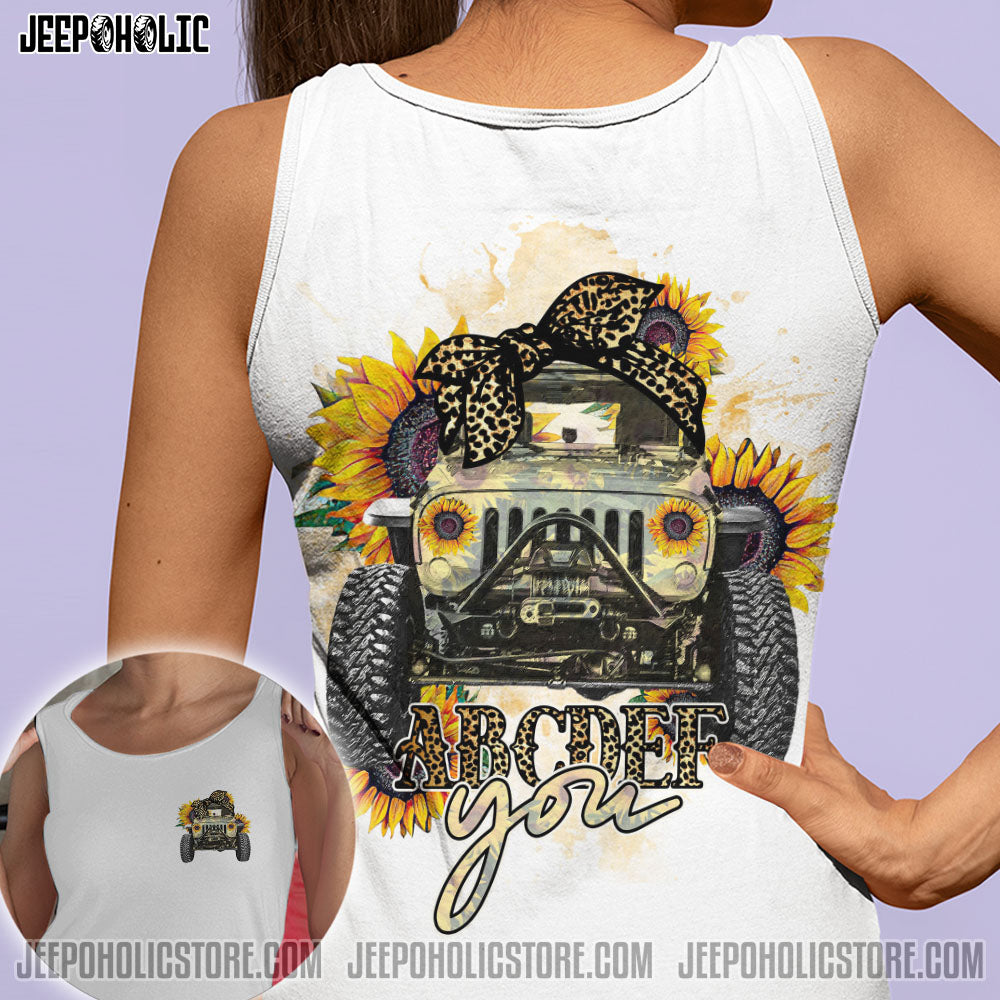 Abcdef You Jeep Sunflower All Over Print