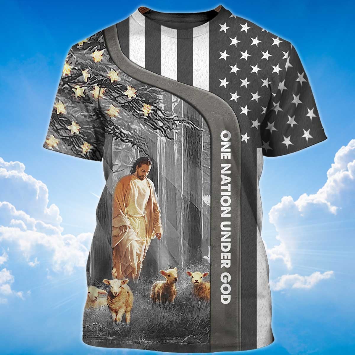 america-one-nation-under-god-t-shirt-jesus-and-lamb-t-shirt