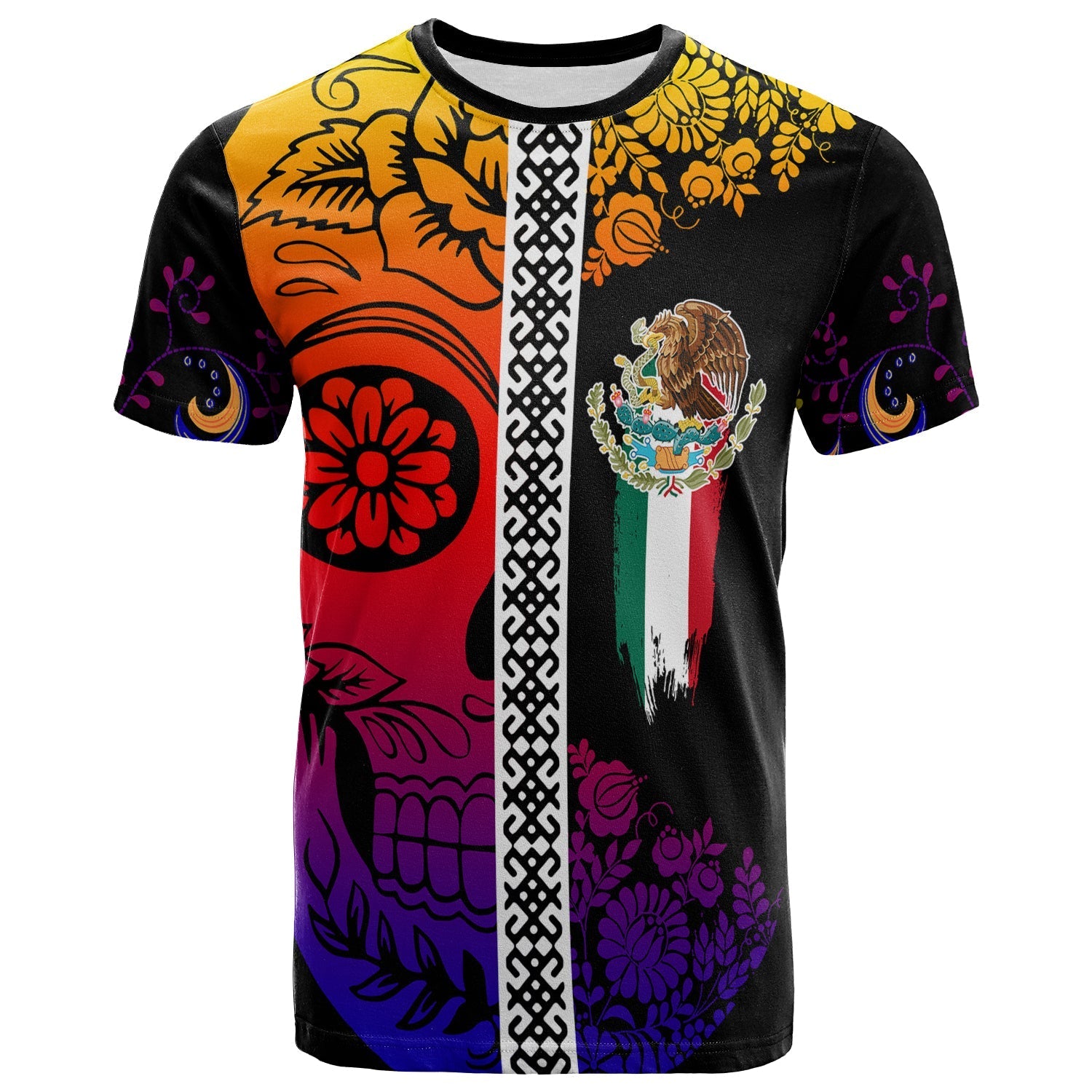 Mexico T-Shirt Da de Muertos Sugar Skull Viva Mexico