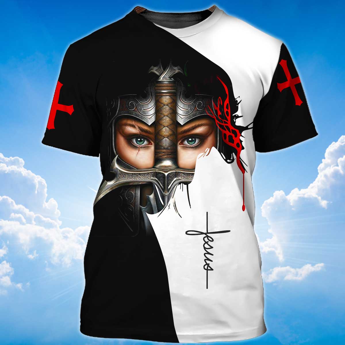 a-woman-of-faith-warrior-of-christ-t-shirt