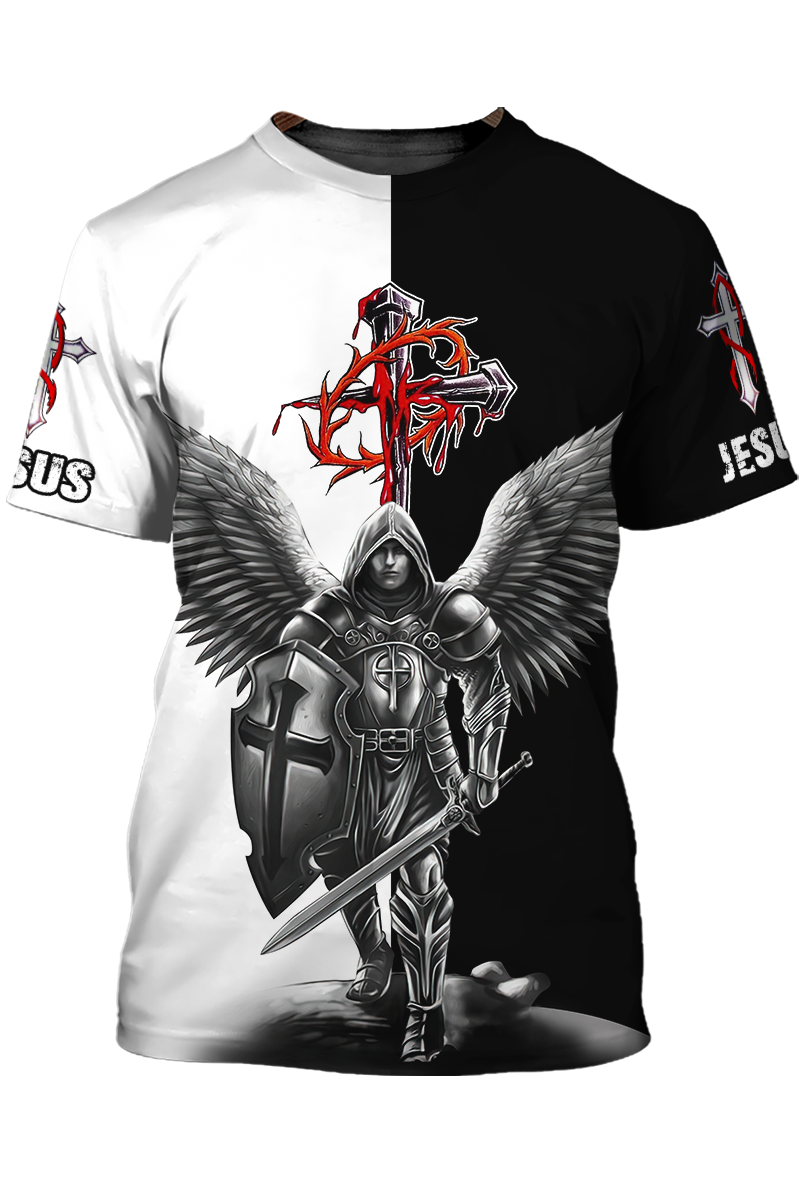 angel-warrior-jesus-t-shirt