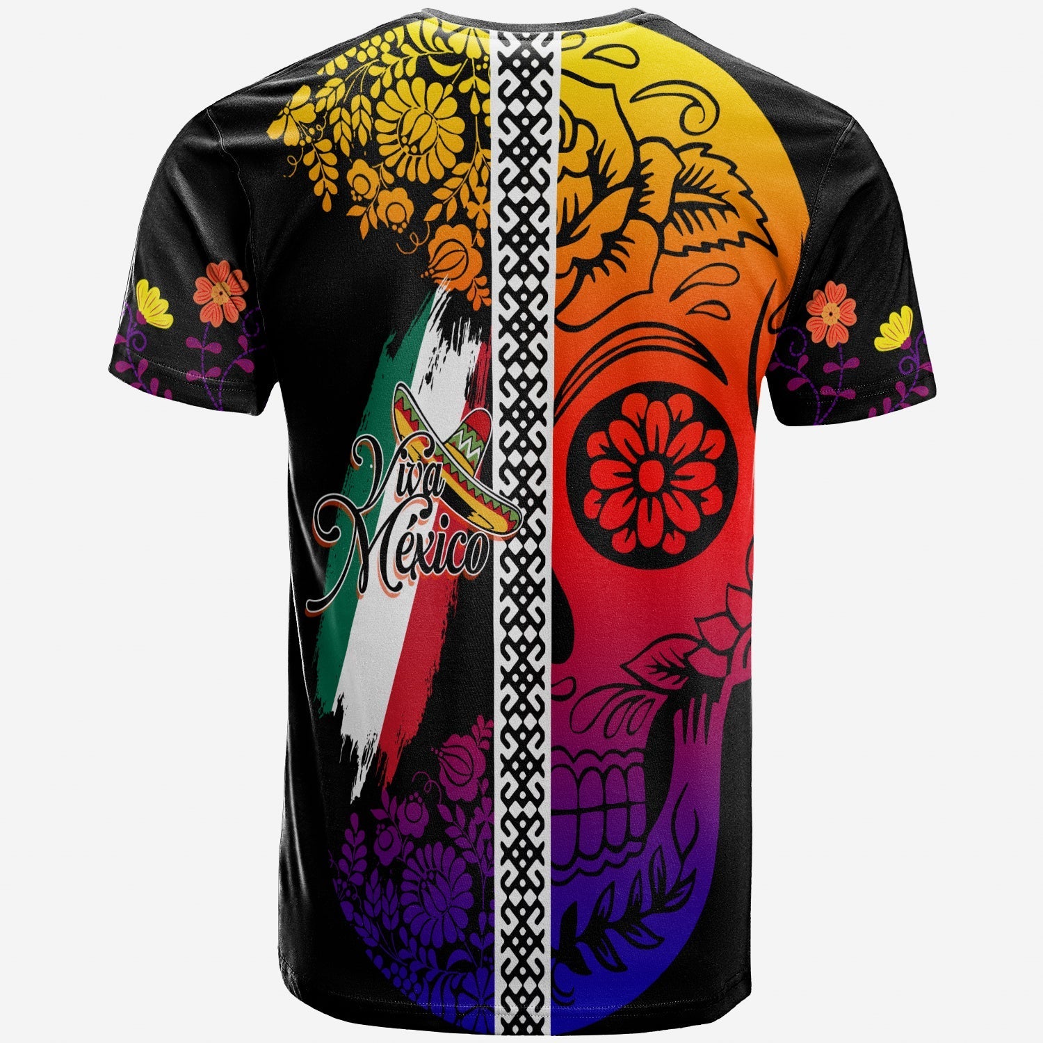 Mexico T-Shirt Da de Muertos Sugar Skull Viva Mexico