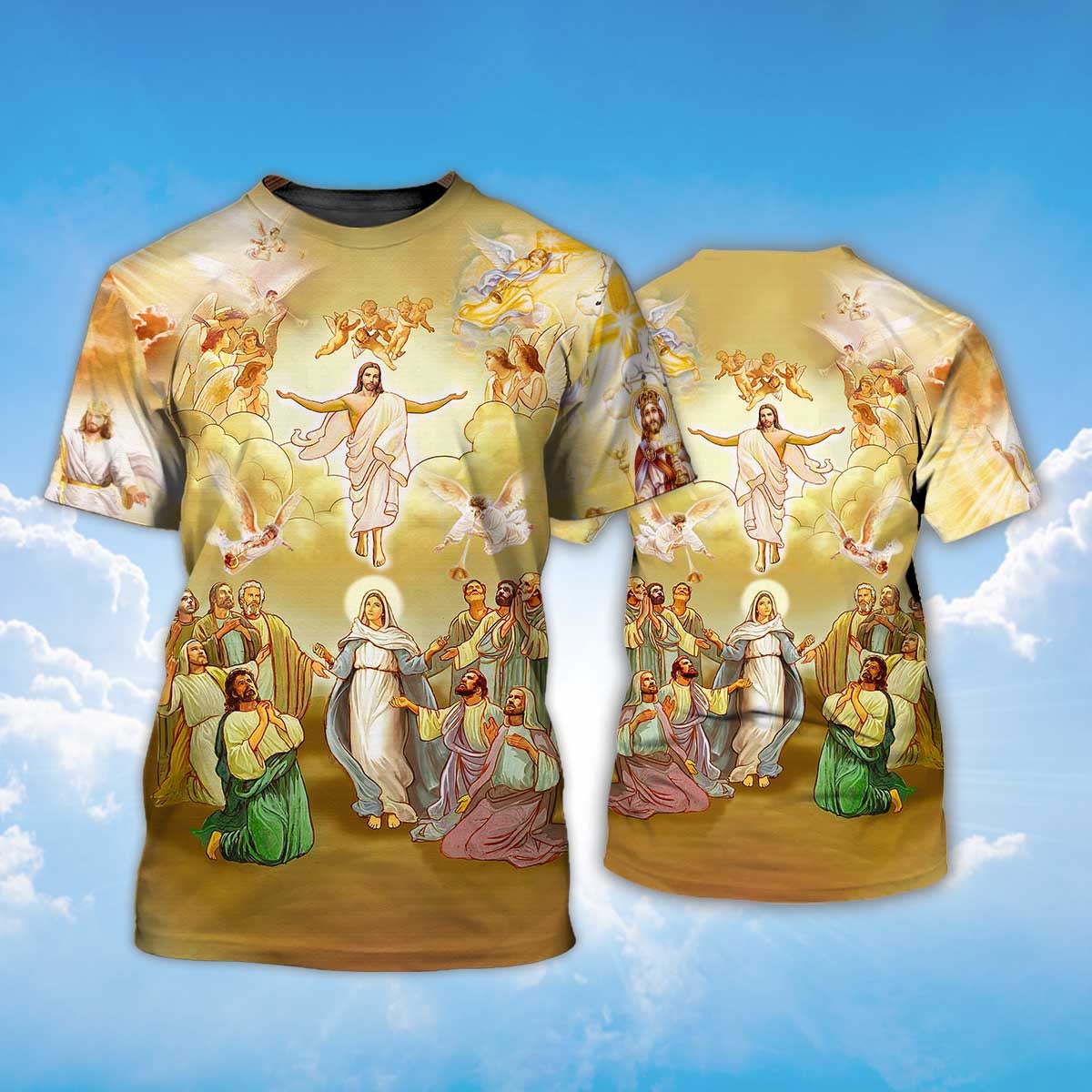 the-ascension-of-jesus-to-heaven-t-shirt