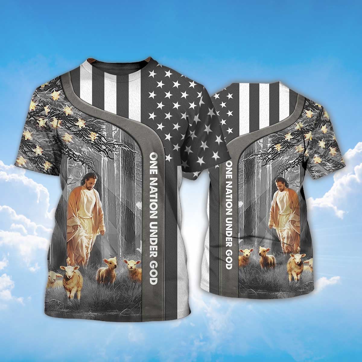 america-one-nation-under-god-t-shirt-jesus-and-lamb-t-shirt