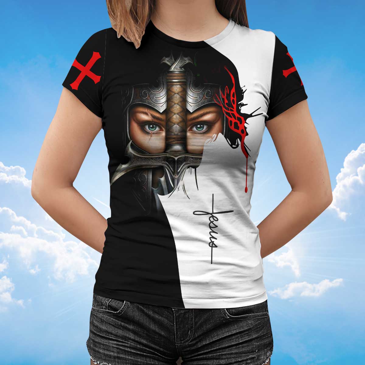 a-woman-of-faith-warrior-of-christ-t-shirt