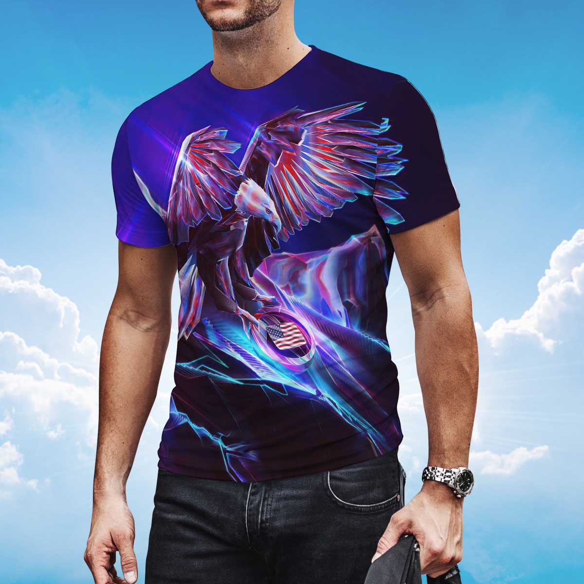 american-abstract-eagle-t-shirt