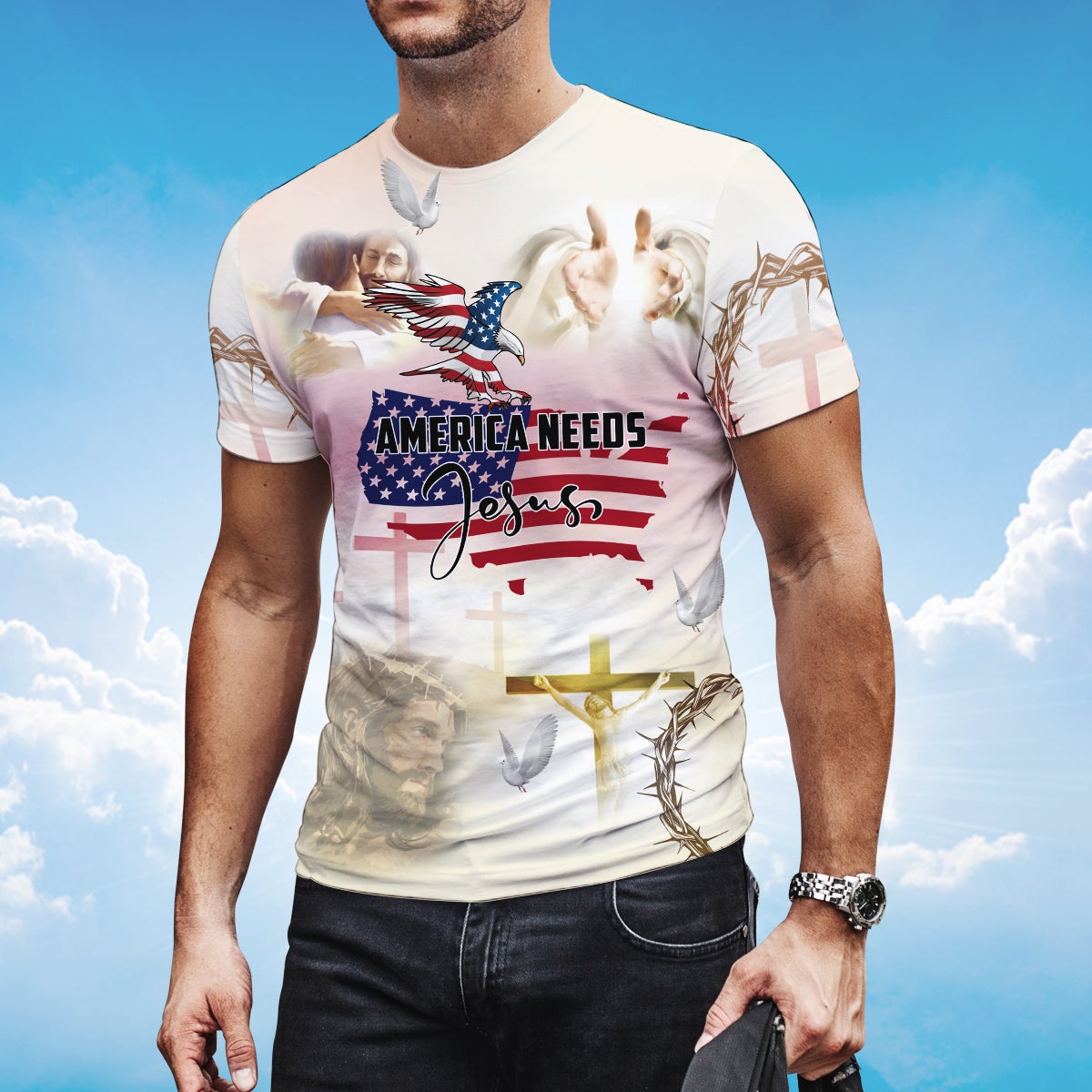 america-needs-jesus-t-shirt