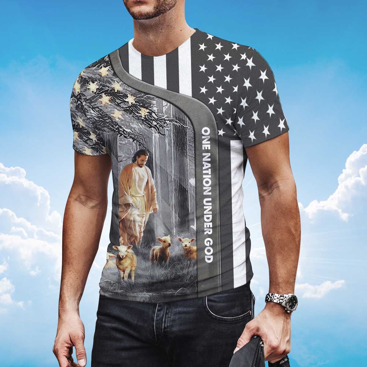 america-one-nation-under-god-t-shirt-jesus-and-lamb-t-shirt