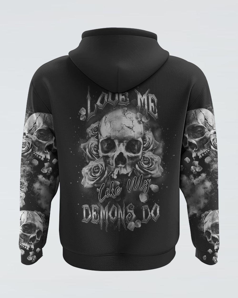 love-me-like-my-demons-do-black-and-white-rose-womens-skull-hoodie