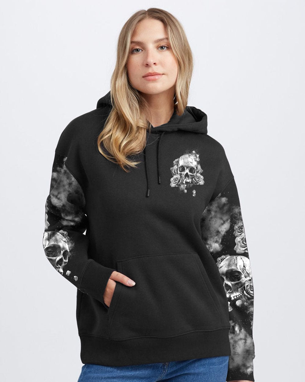 love-me-like-my-demons-do-black-and-white-rose-womens-skull-hoodie