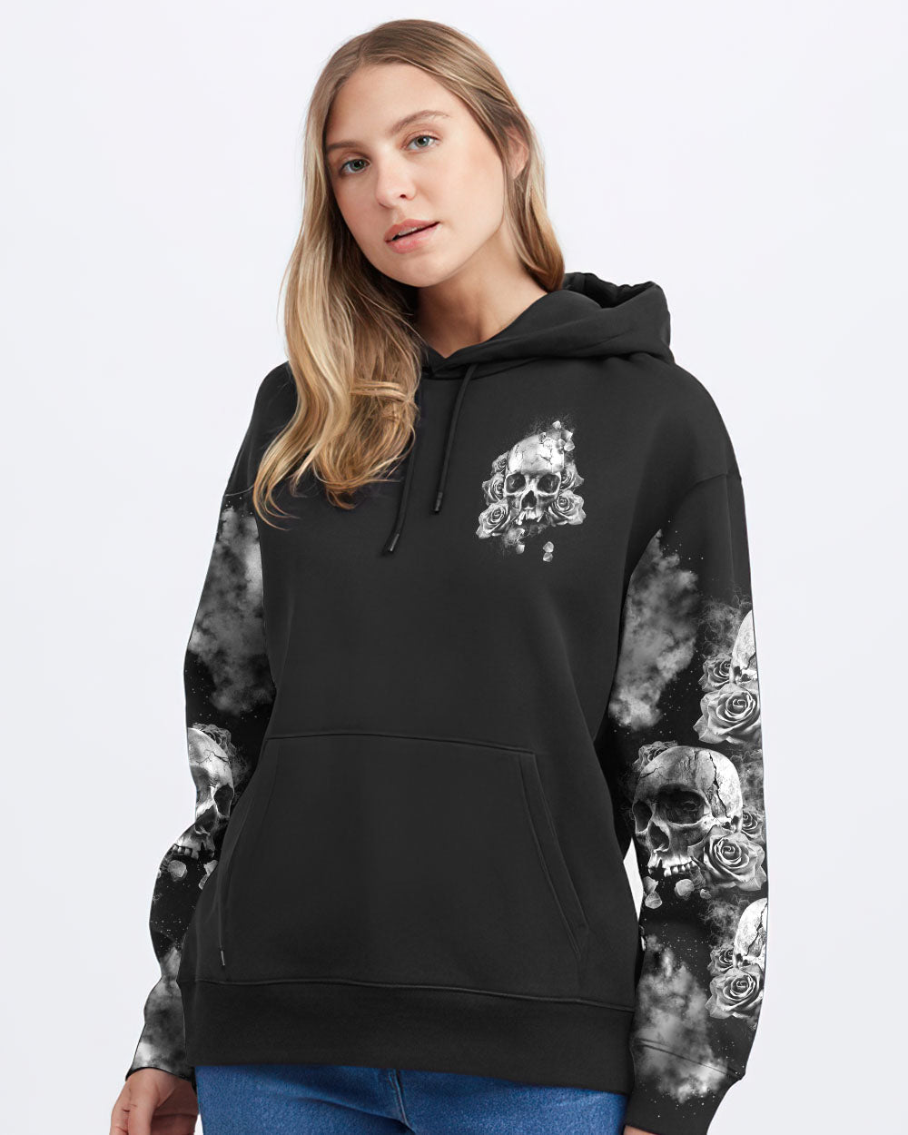 love-me-like-my-demons-do-black-and-white-rose-womens-skull-hoodie