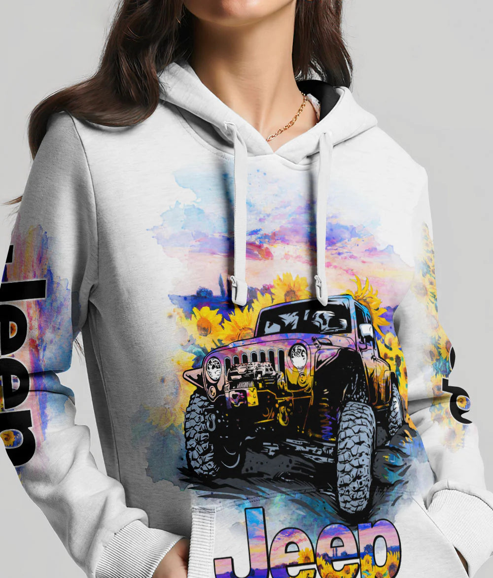 jeep-girls-are-sunshine-daisy-hurricane-watercolor-hoodie