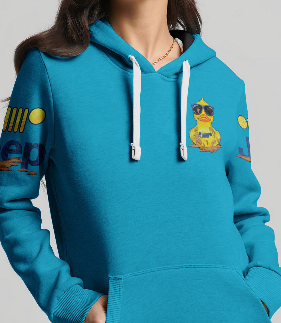 It's A Jeep Thing Duck Blue All Over Print Hoodie