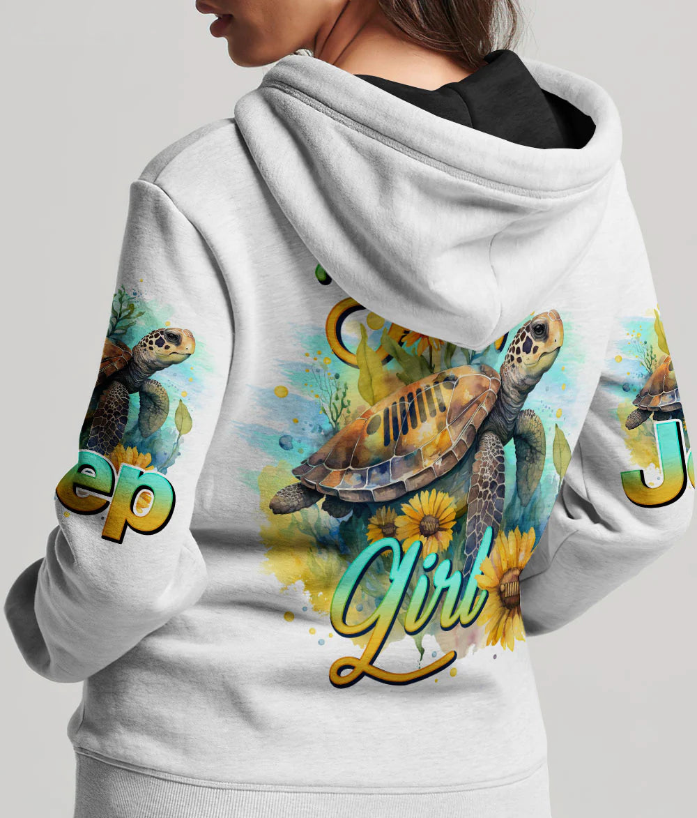 jeep-girl-turtle-sunflower-jeep-hoodie