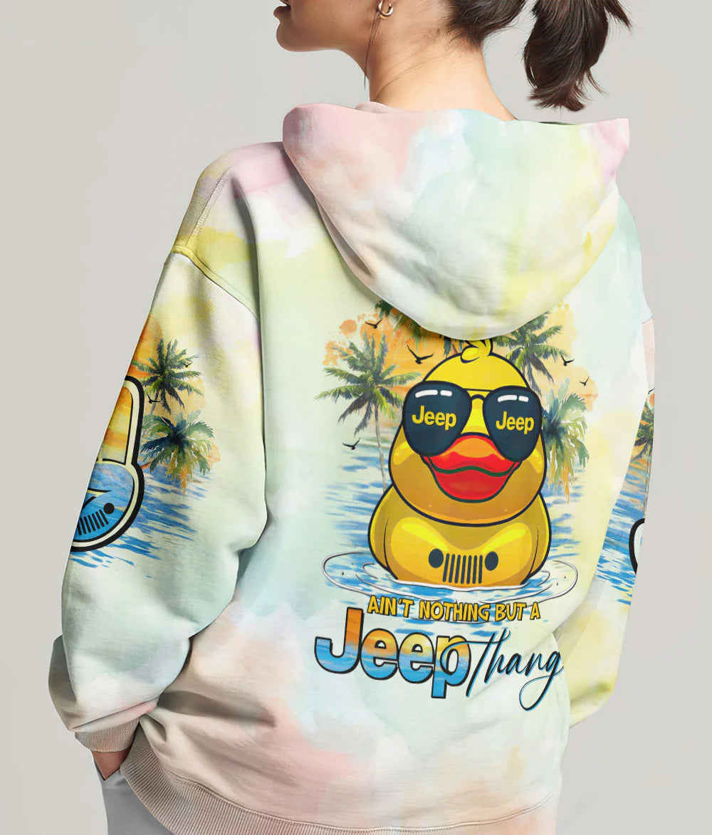 aint-nothing-but-a-jeep-thang-duck-glasses-beach-hoodie