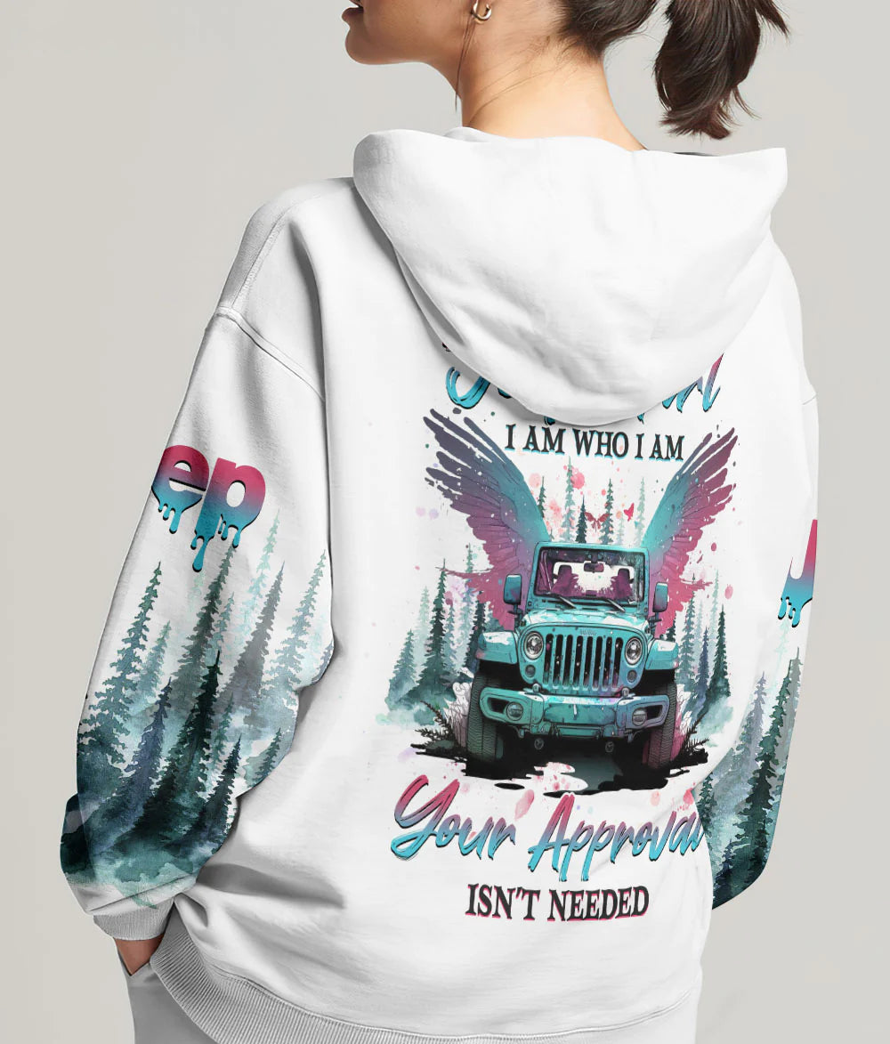 the-wing-jeep-girl-i-am-who-i-am-your-approval-isnt-needed-watercolor-hoodie