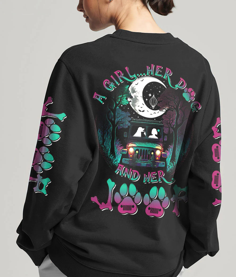 a-girl-her-dog-and-her-jeep-moonlight-sweatshirt