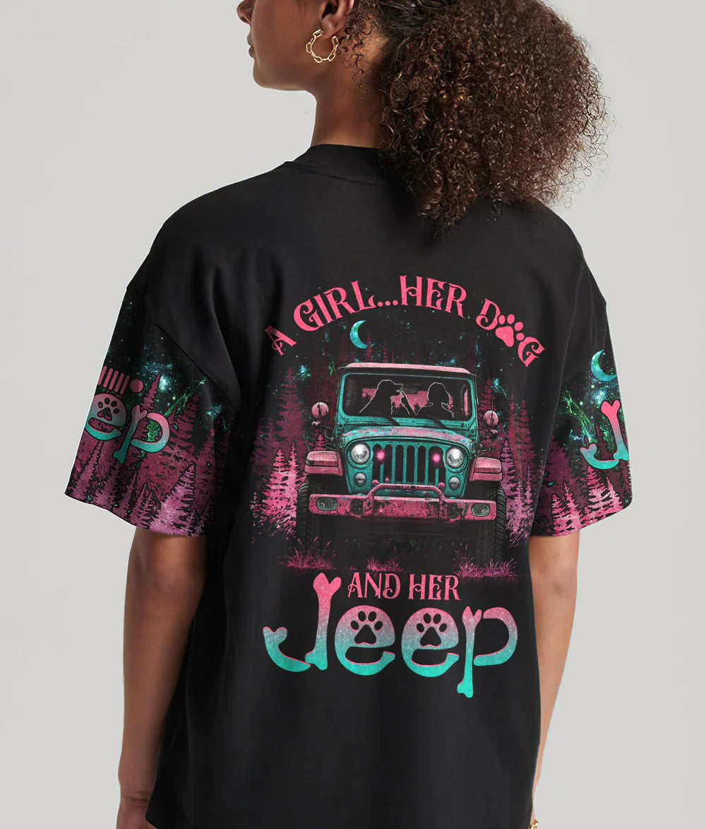 retro-moonlight-a-girl-her-dog-and-her-jeep-t-shirt