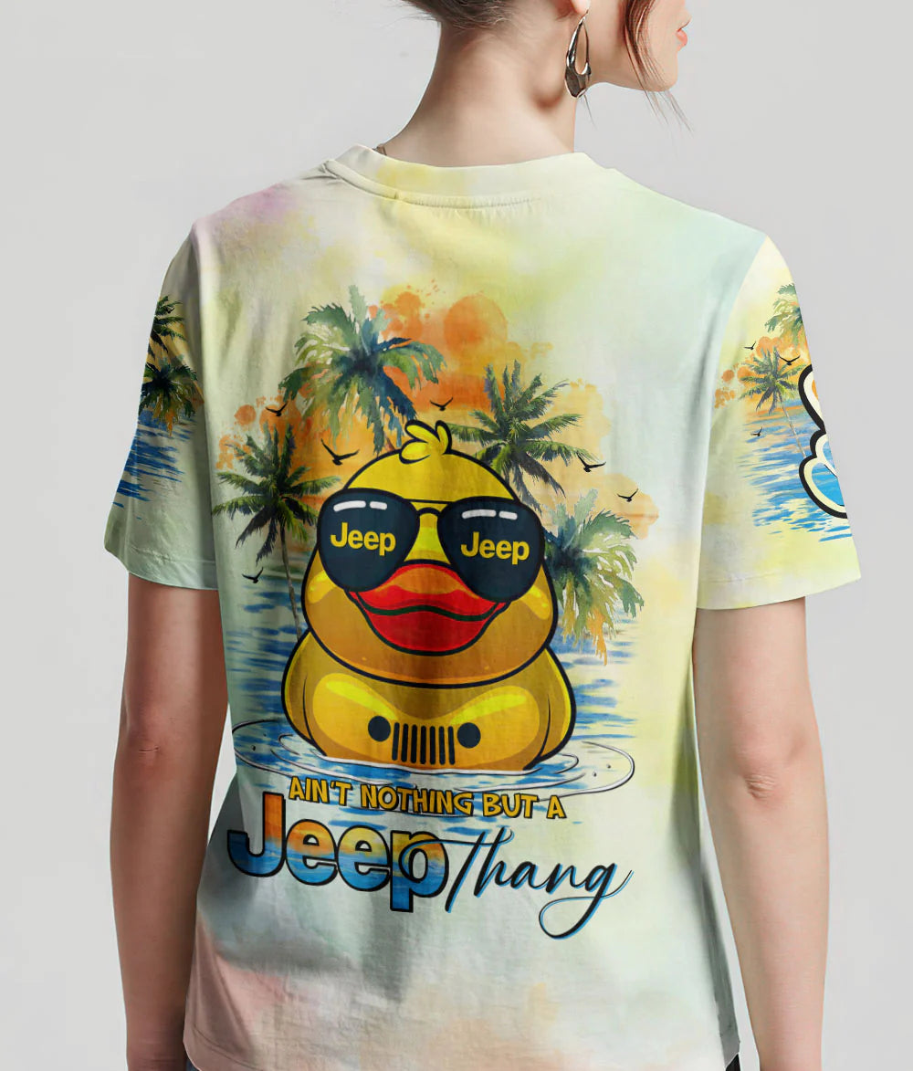 aint-nothing-but-a-jeep-thang-duck-glasses-beach-t-shirt