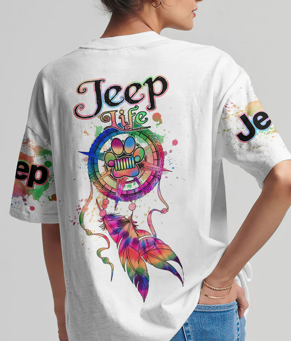 jeep-life-compass-dreamcatcher-t-shirt