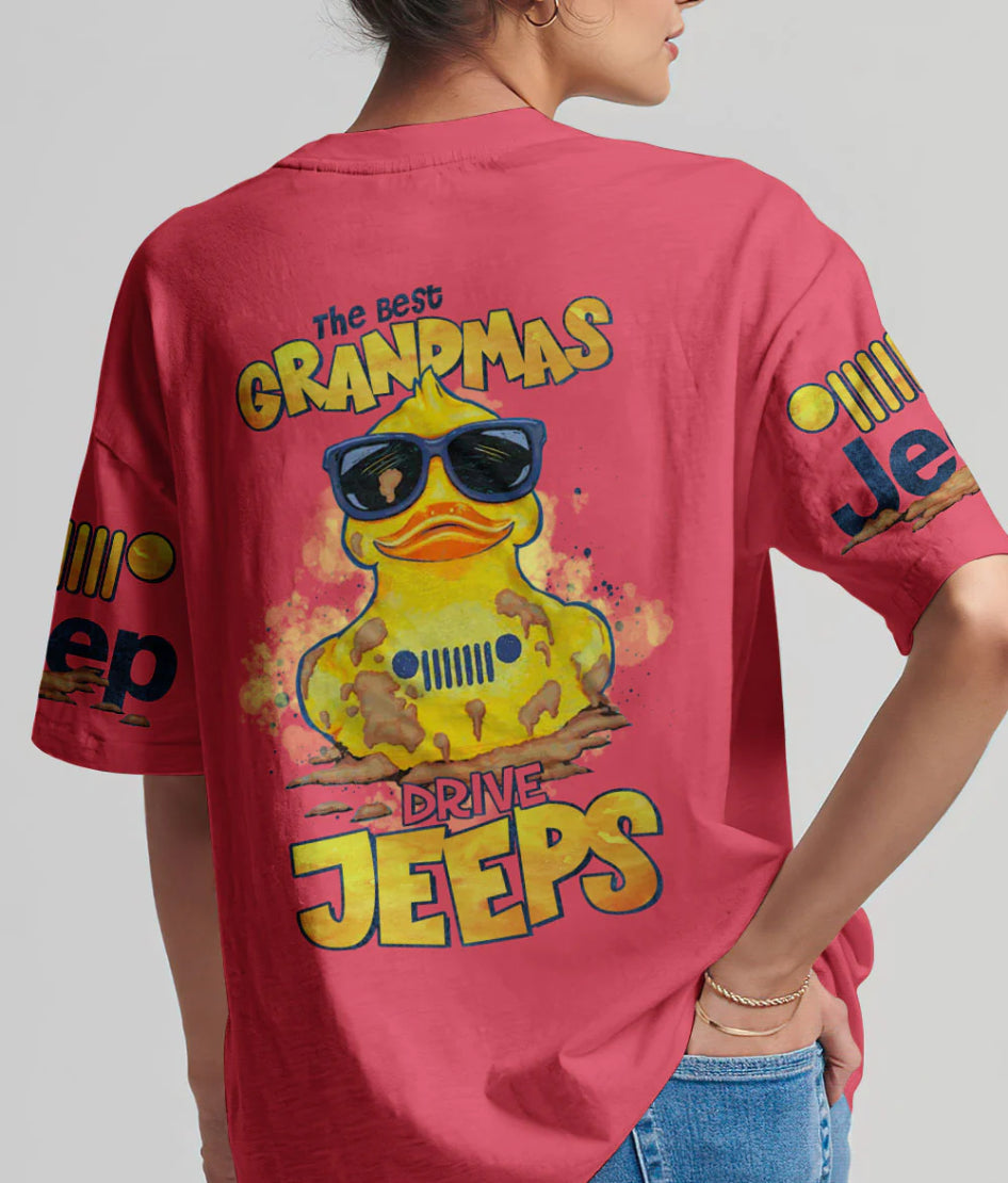 the-best-grandmas-drive-jeep-duck-t-shirt