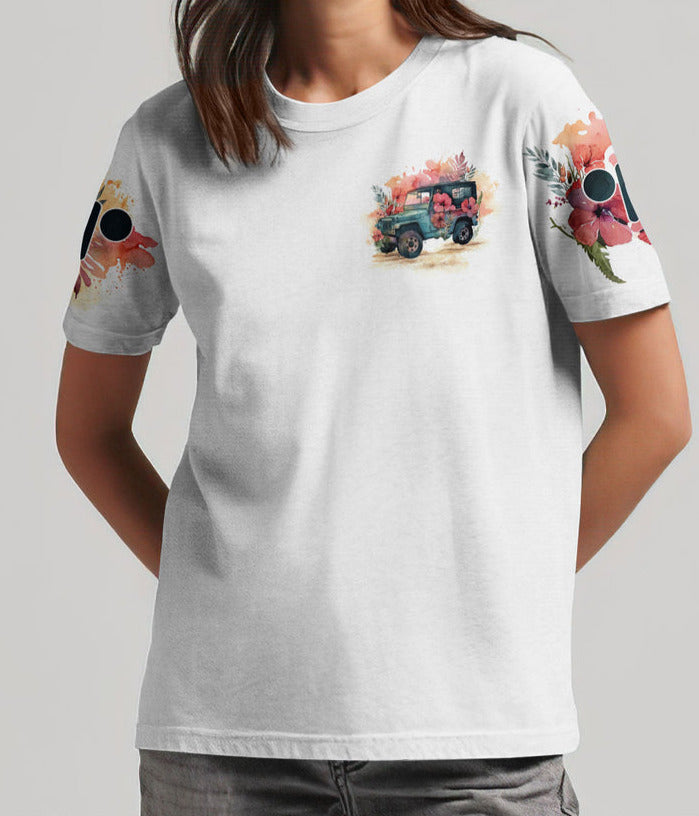 The Best Grandmas Drive Jeeps Hibiscus T Shirt