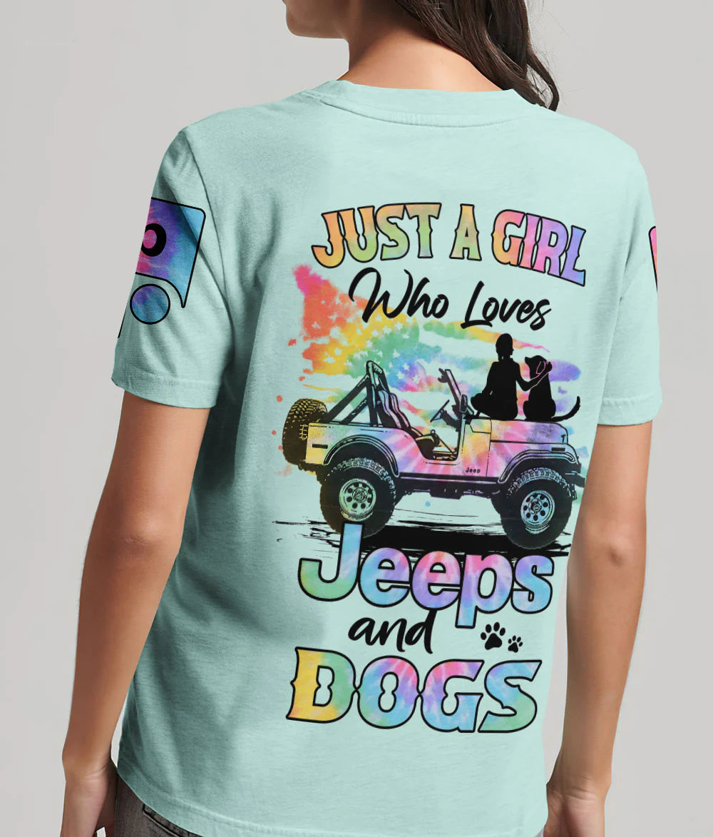 just-a-girl-who-loves-jeeps-and-dogs-colorful-mint-t-shirt