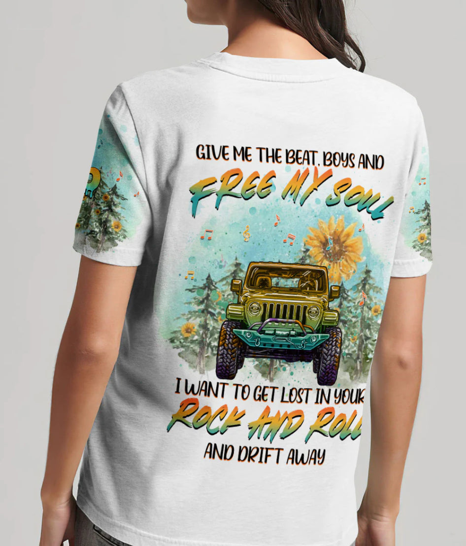 give-me-the-beat-boys-and-free-my-soul-jeep-rock-and-roll-t-shirt