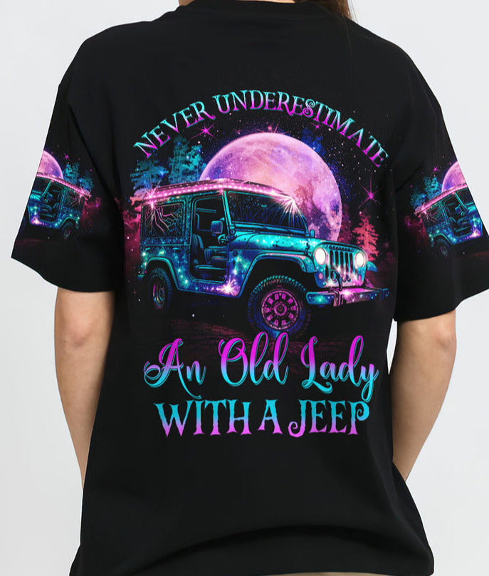 Never Underestimate An Old Lady With A Jeep Hoodie