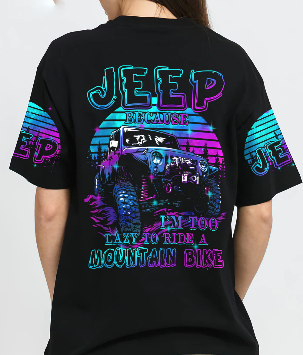 jeep-because-im-too-lazy-purple-t-shirt