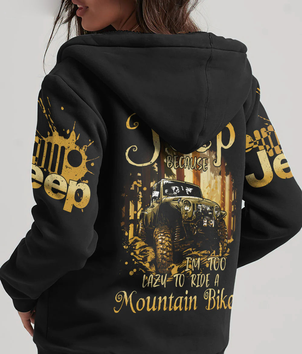 jeep-because-im-too-lazy-forest-hoodie