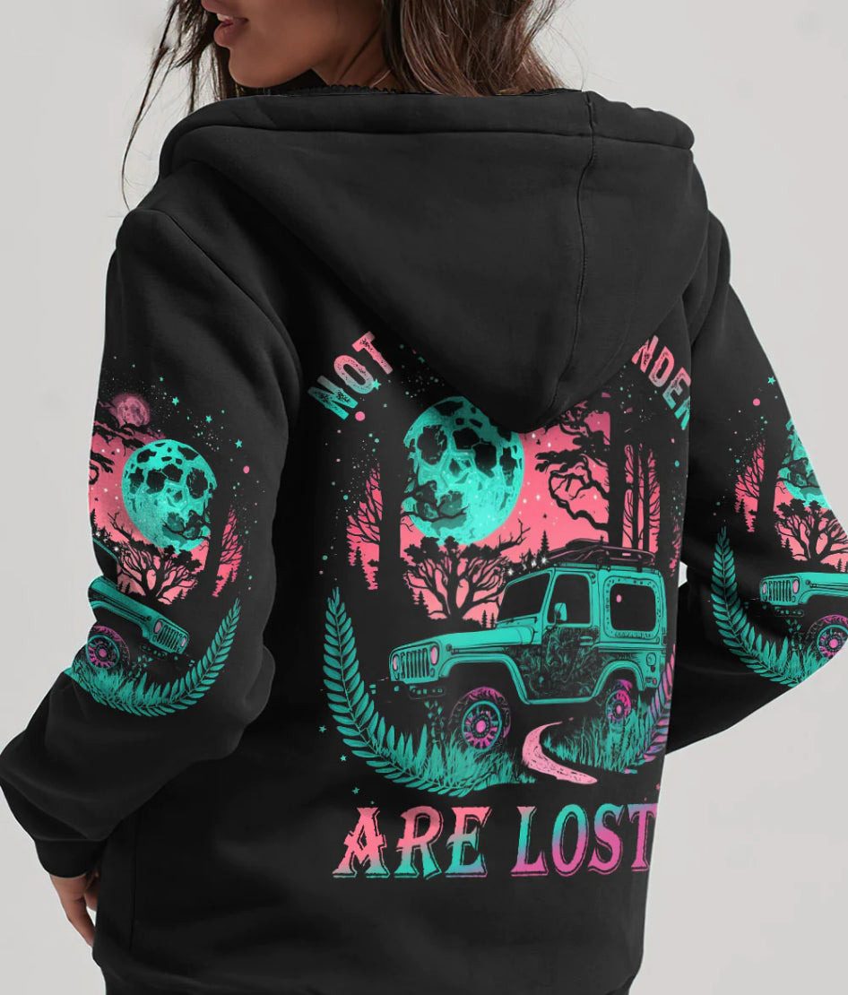 not-all-who-wander-are-lost-jeep-pink-moon-hoodie