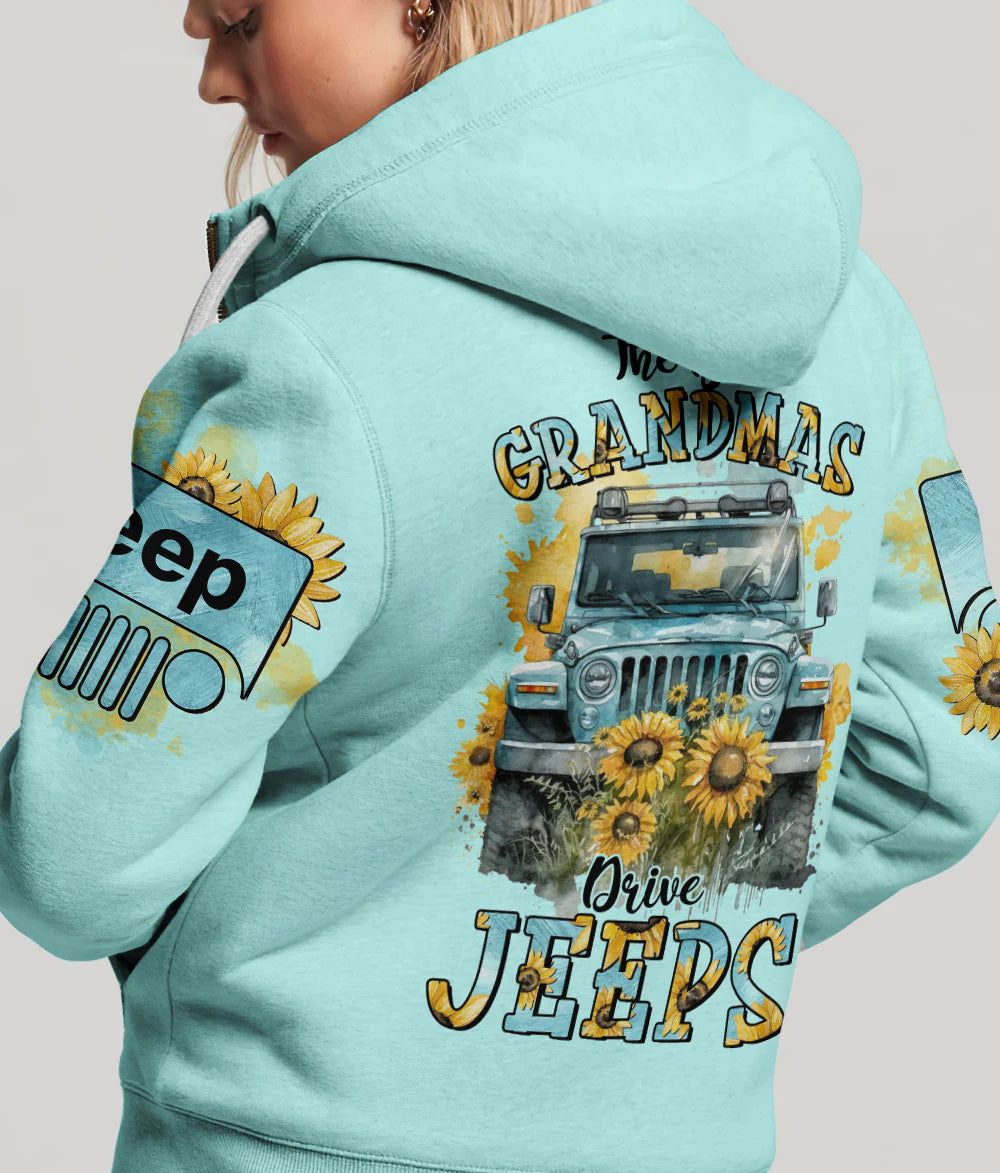 the-best-grandmas-drive-jeeps-daisy-bloom-watercolor-hoodie