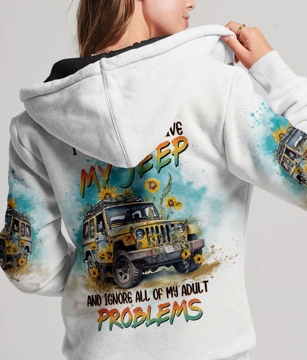 i-just-want-to-drive-my-jeep-sunflower-hoodie