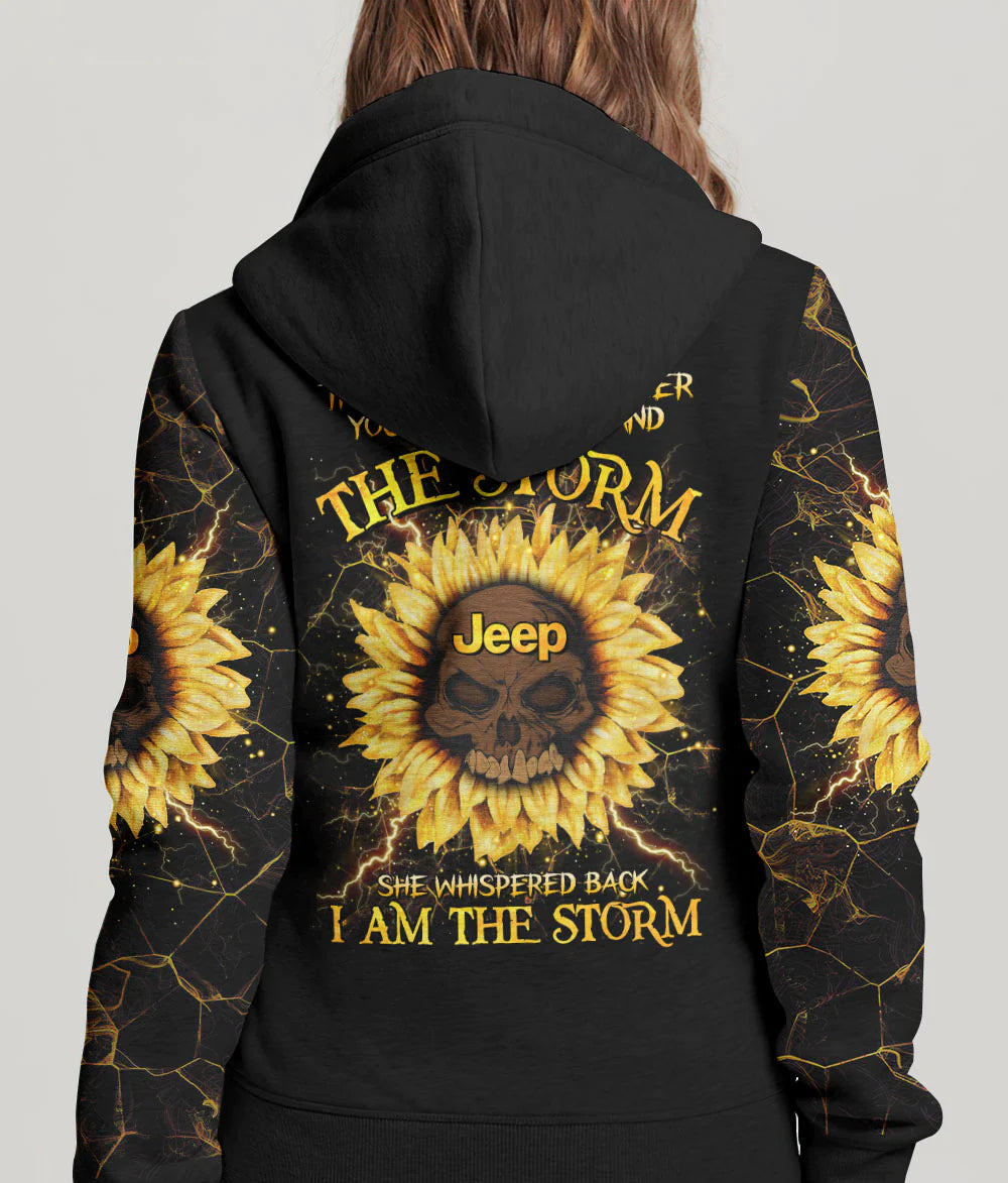 i-am-the-storm-sunflower-skull-jeep-hoodie