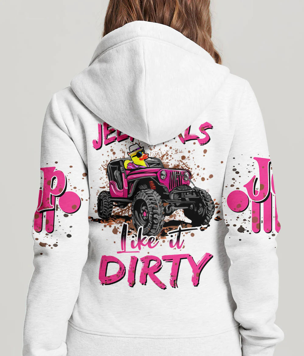 jeep-girls-like-it-dirty-duck-pink-hoodie