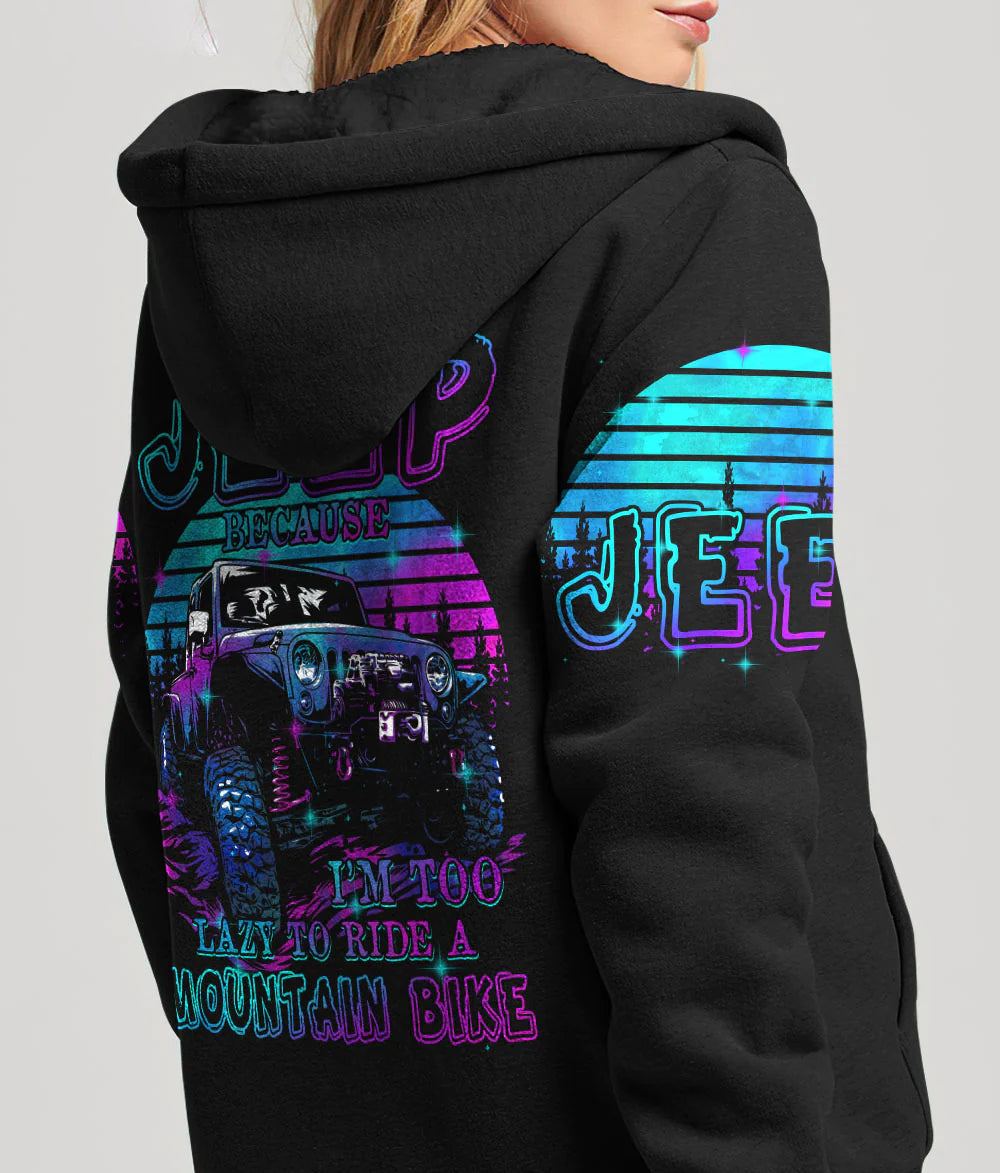 jeep-because-im-too-lazy-purple-hoodie