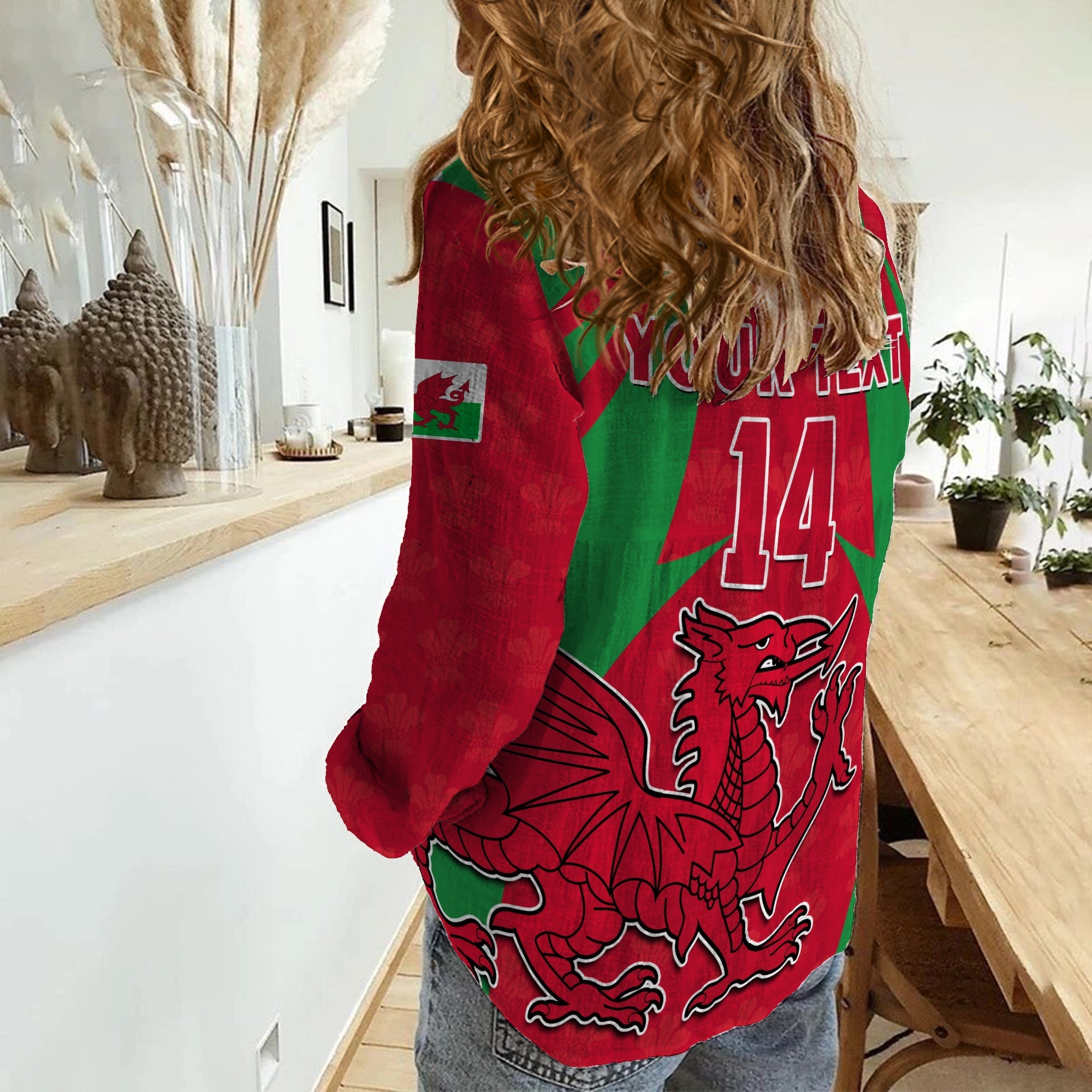 custom-text-and-number-wales-rugby-women-casual-shirt-the-dragons-national-team-come-on-cymru