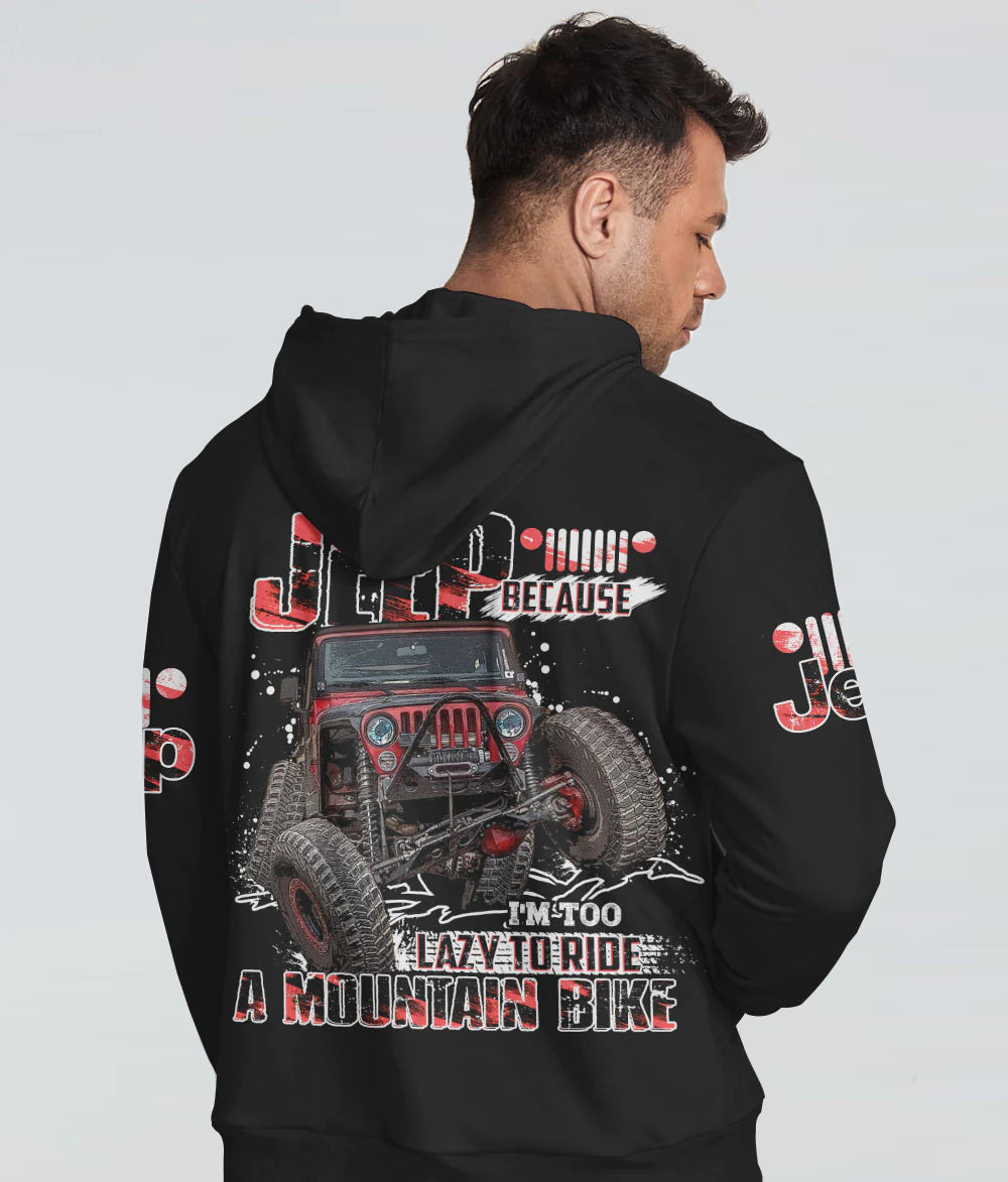 jeep-because-im-too-lazy-black-hoodie