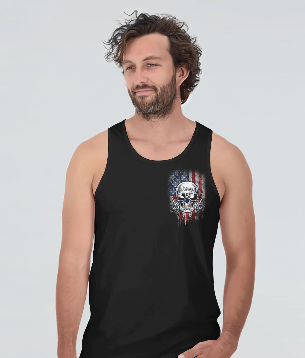 never-underestimate-an-old-man-skull-men-tank-top