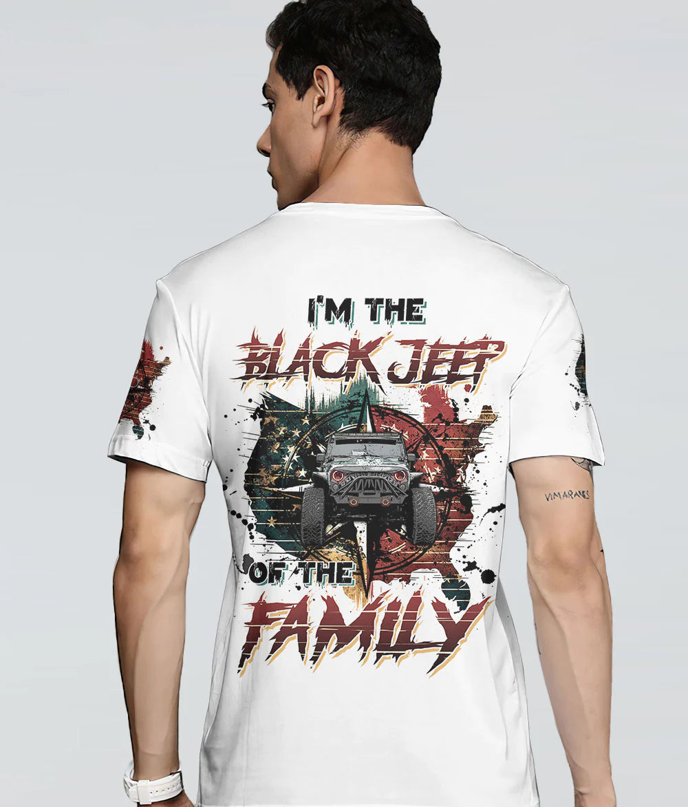 im-the-black-jeep-of-the-family-map-america-t-shirt