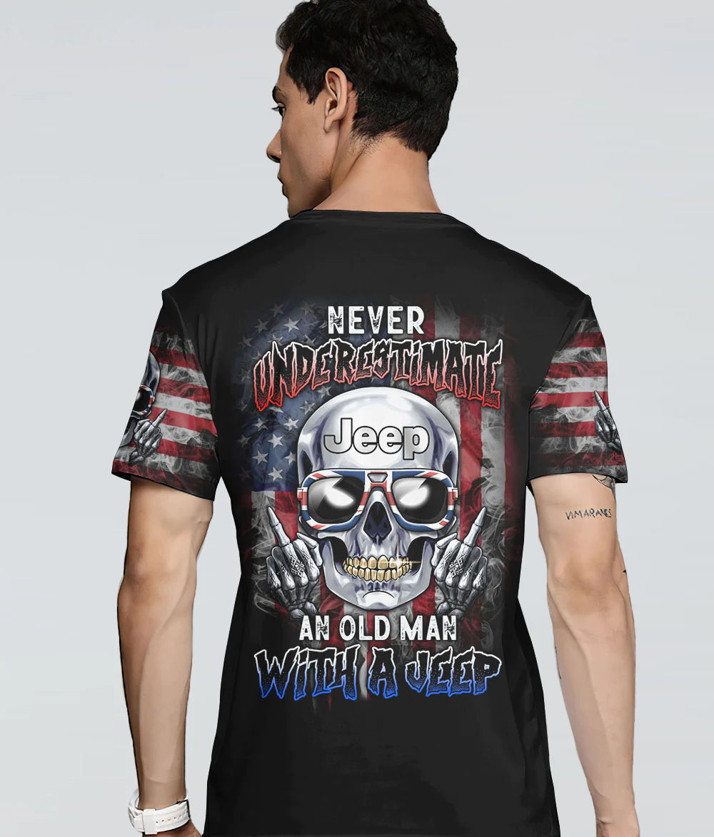 never-underestimate-an-old-man-skull-t-shirt