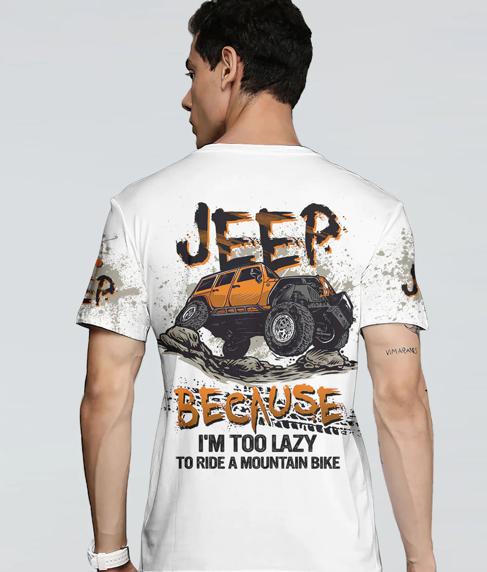 jeep-because-im-too-lazy-white-t-shirt