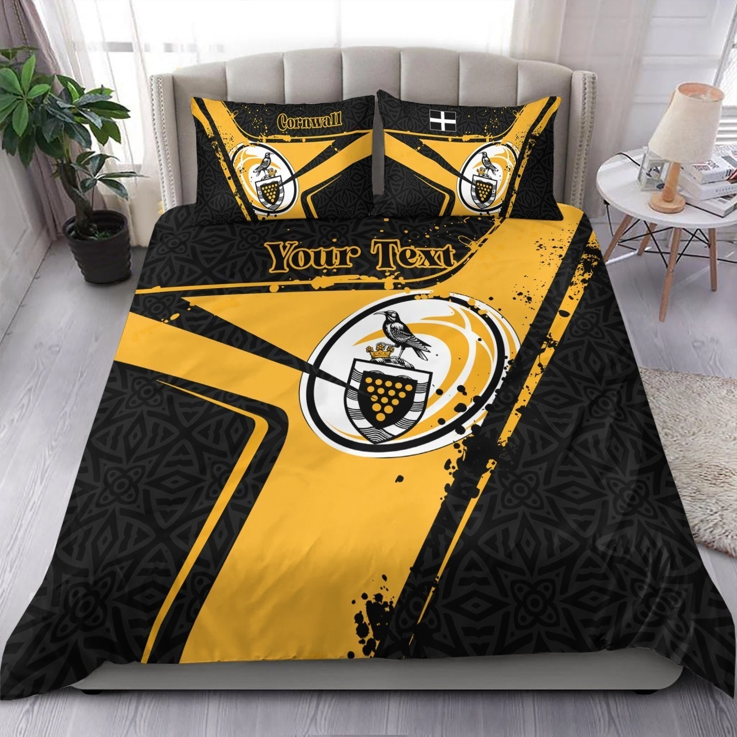 custom-text-cornwall-rugby-personalised-bedding-set-cornish-rugby