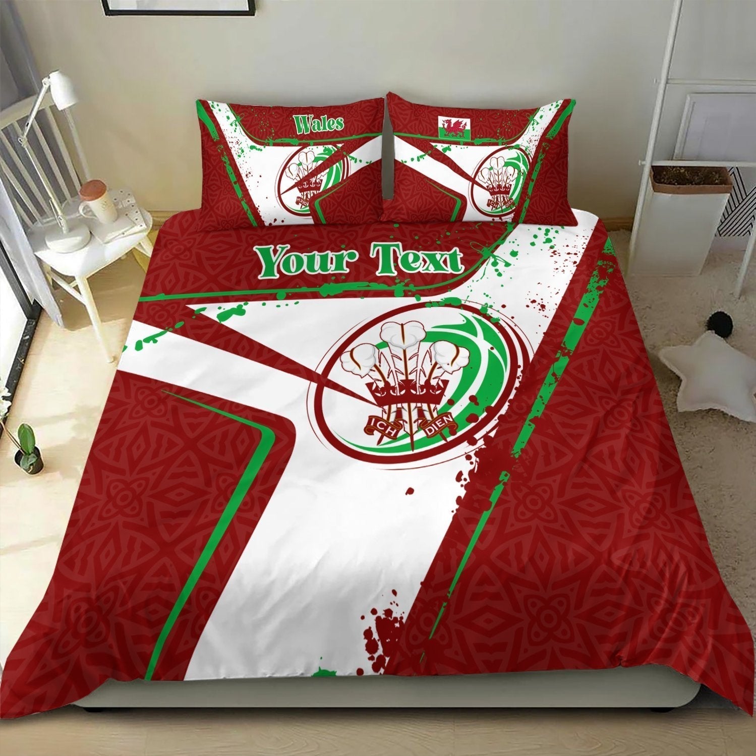 custom-text-wales-rugby-personalised-bedding-set-welsh-rugby