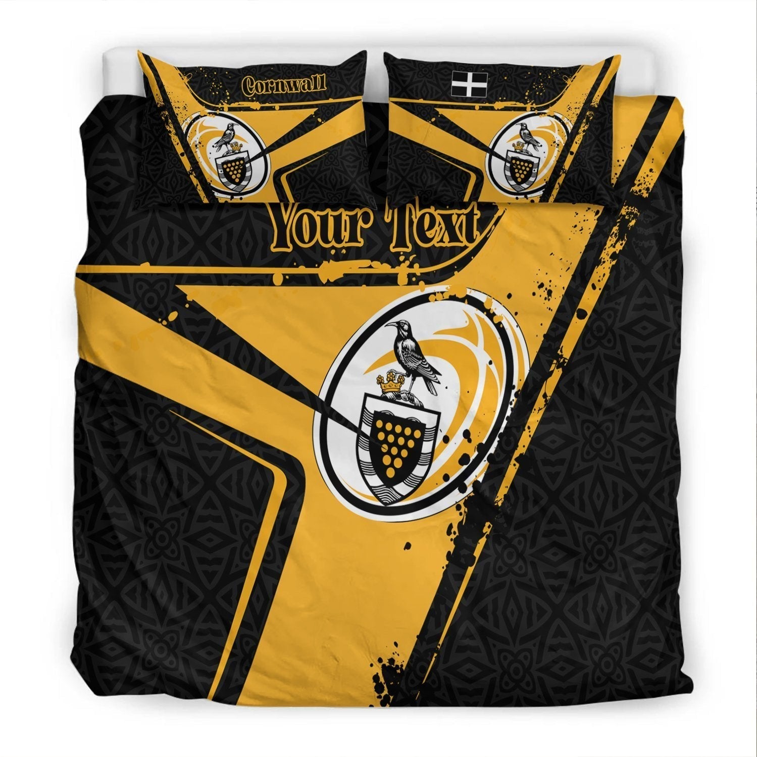 custom-text-cornwall-rugby-personalised-bedding-set-cornish-rugby