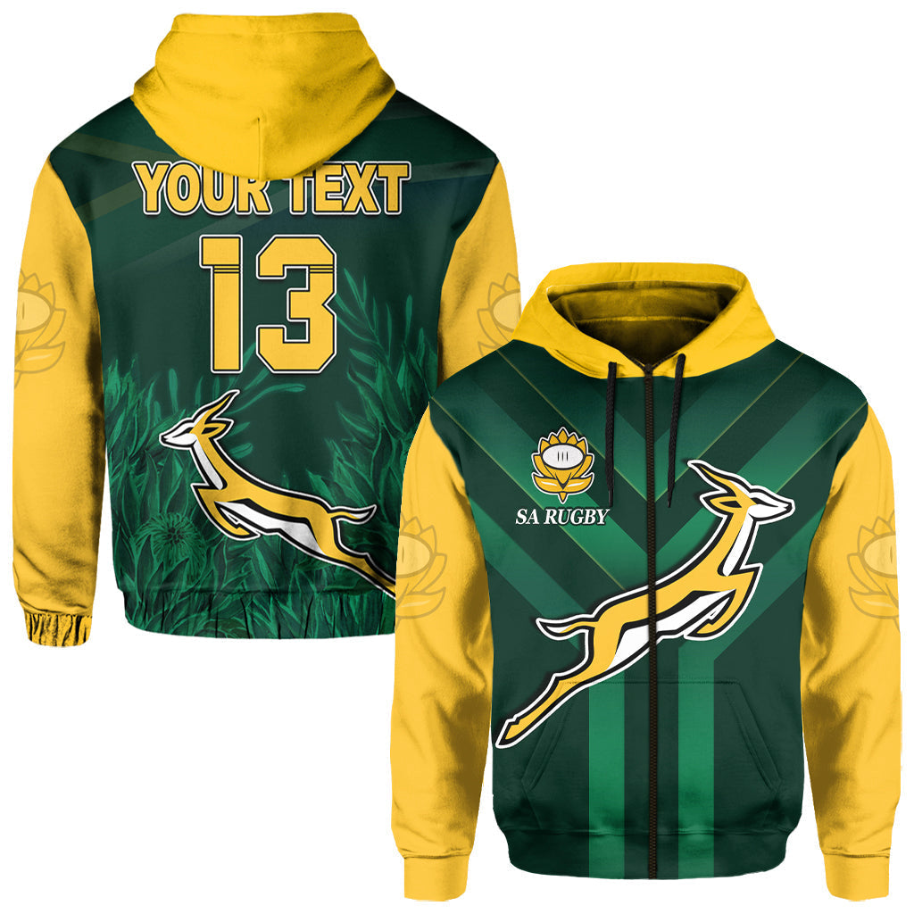 custom-text-and-number-south-africa-rugby-hoodie-springboks-king-protea-go-bokke