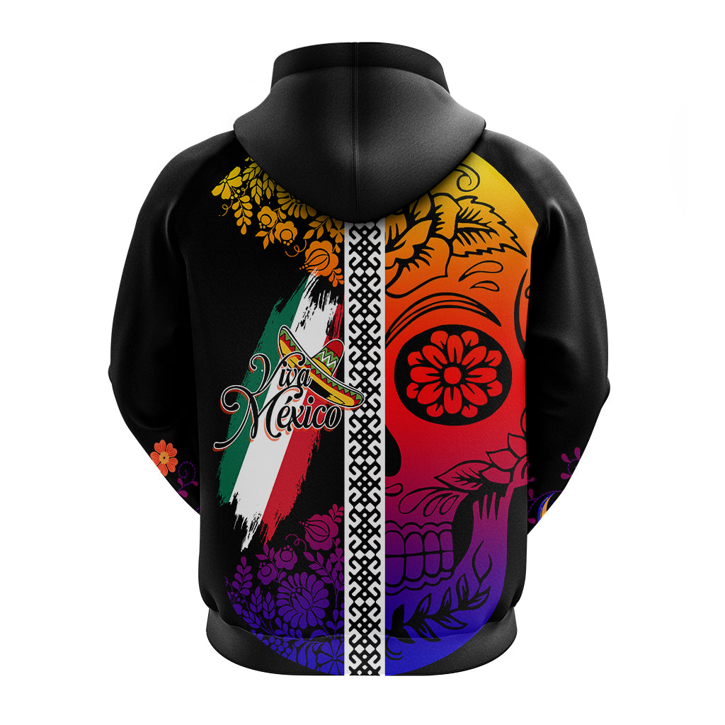 Mexico Hoodie Da de Muertos Sugar Skull Viva Mexico